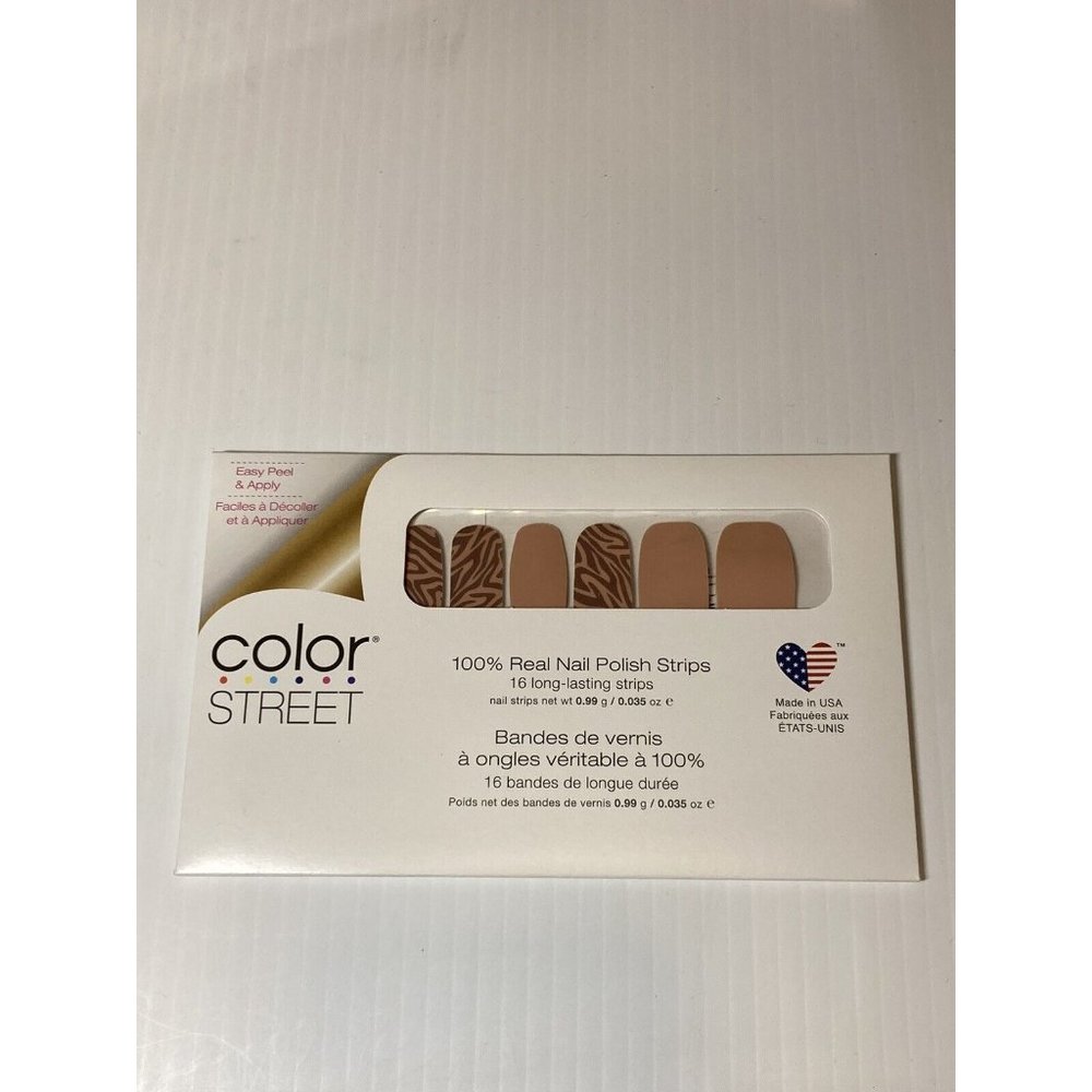 Color Street Nail Polish Strips ~New in Package All Wild Up Animal Print